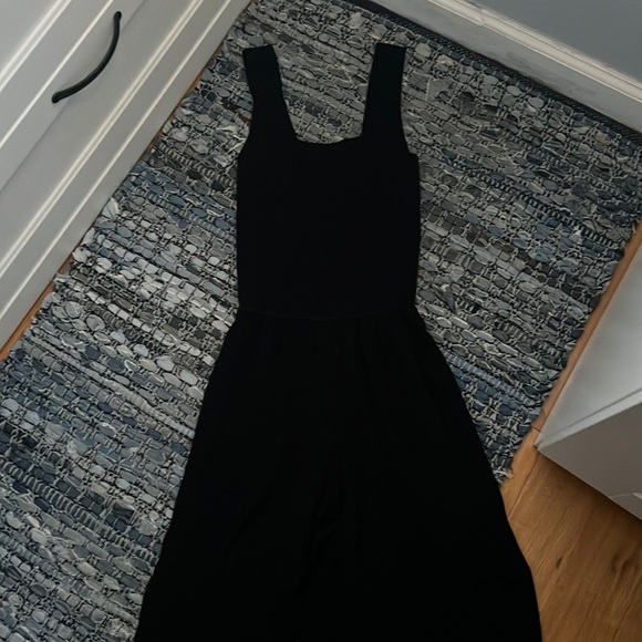 Theory square neck rib jumpsuit - Picture 3 of 4